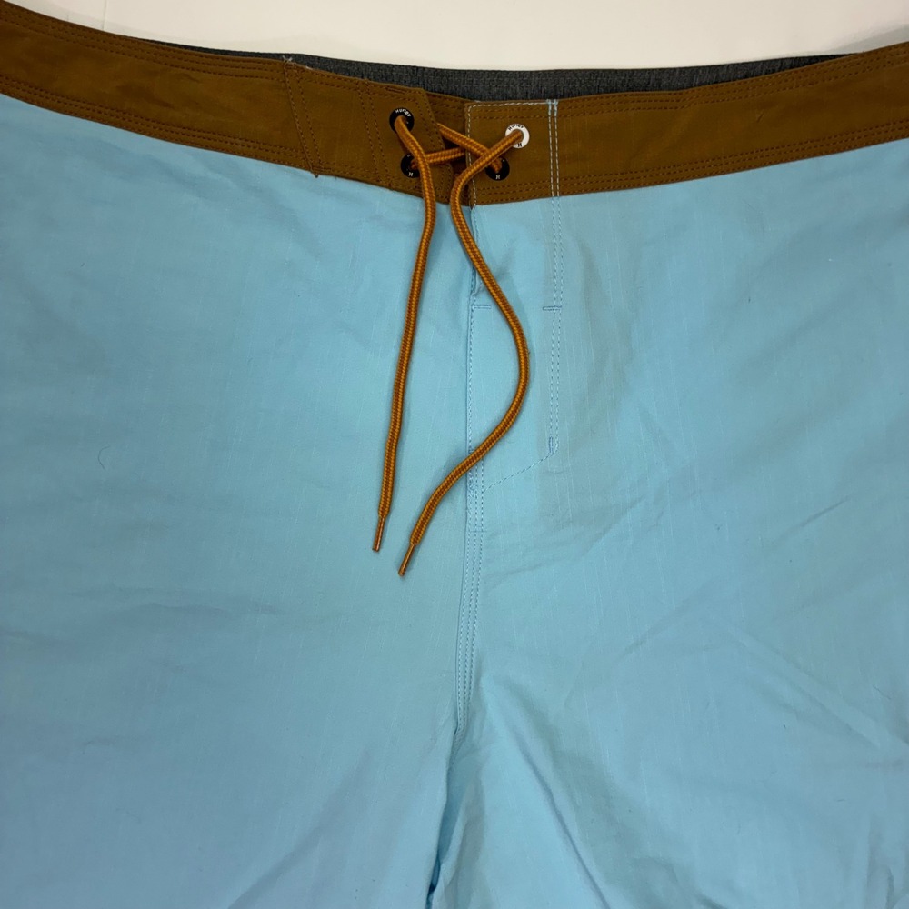 Hurley Phantom Mens Board Shorts Blue Leopard Stripe Swim Trunks 38 MBS0011450 - Picture 12 of 12